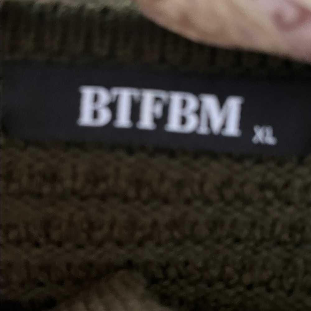 Green chunky knit cardigan - Picture 4 of 4